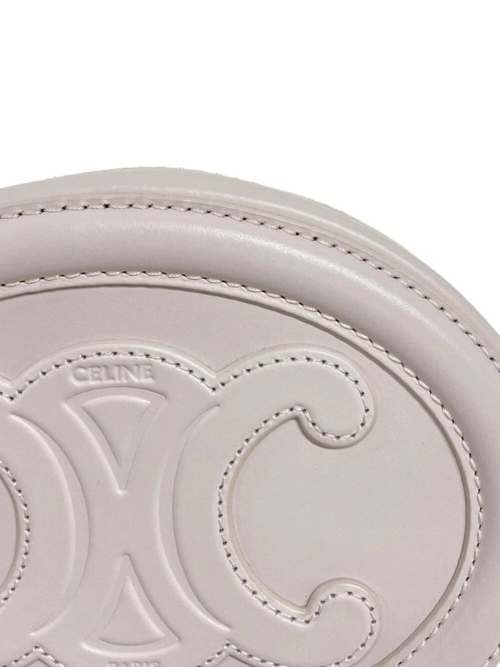 CELINE Crossbody Oval Purse Cuir Triomphe Light Pink Smooth Calfskin - Picture 12 of 15